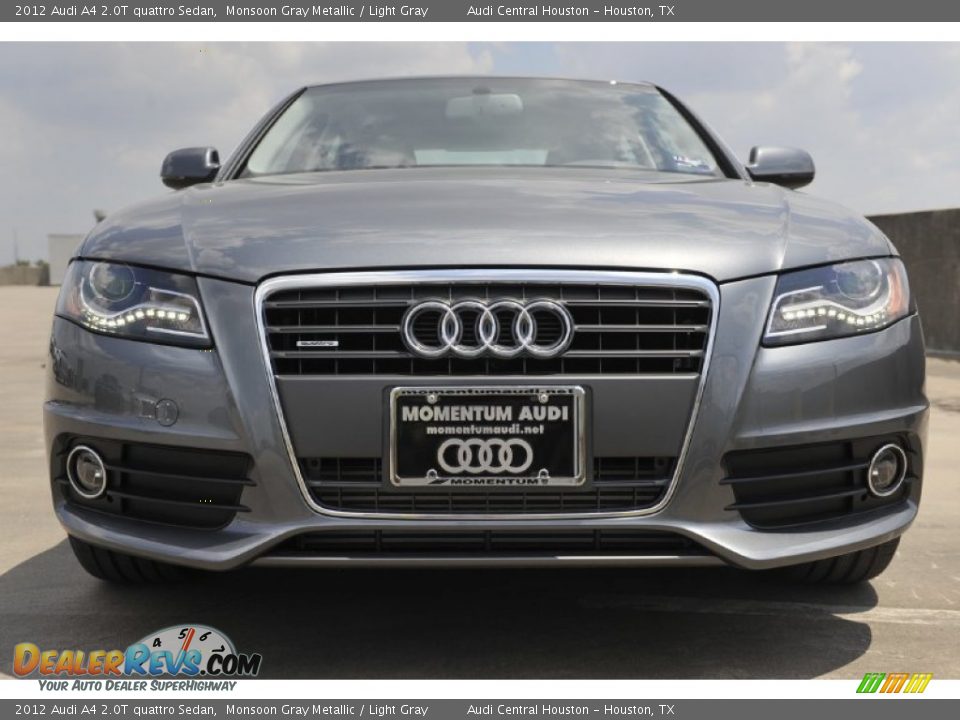 2012 Audi A4 2.0T quattro Sedan Monsoon Gray Metallic / Light Gray Photo #2