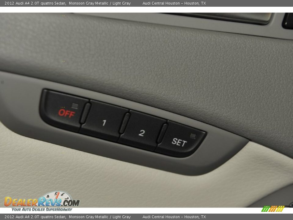 2012 Audi A4 2.0T quattro Sedan Monsoon Gray Metallic / Light Gray Photo #9