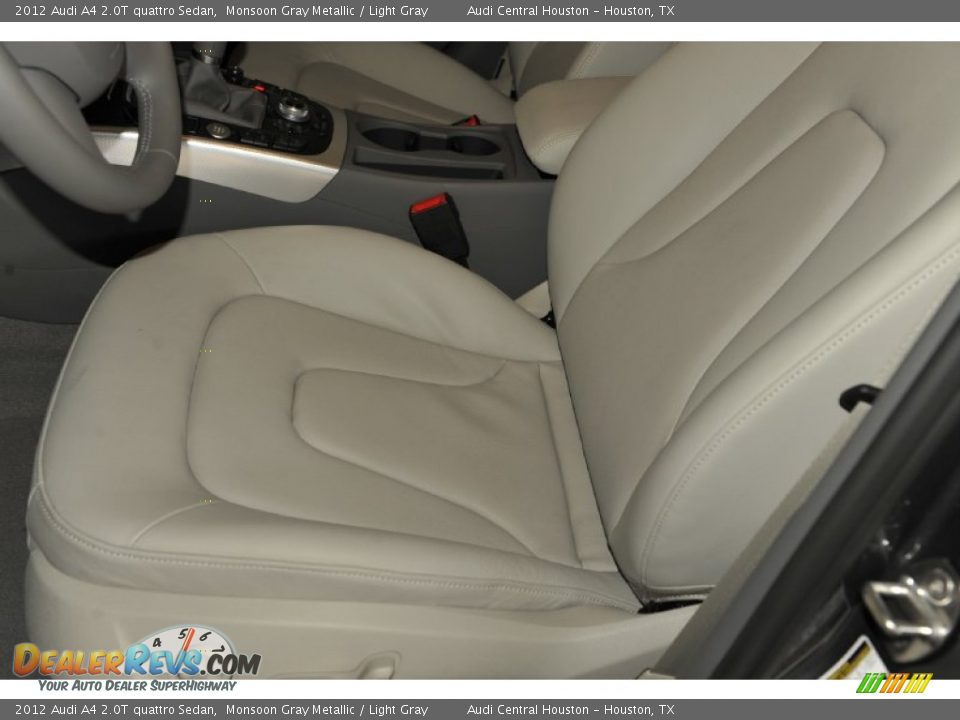 2012 Audi A4 2.0T quattro Sedan Monsoon Gray Metallic / Light Gray Photo #13