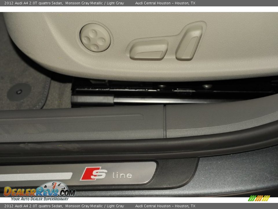 2012 Audi A4 2.0T quattro Sedan Monsoon Gray Metallic / Light Gray Photo #14