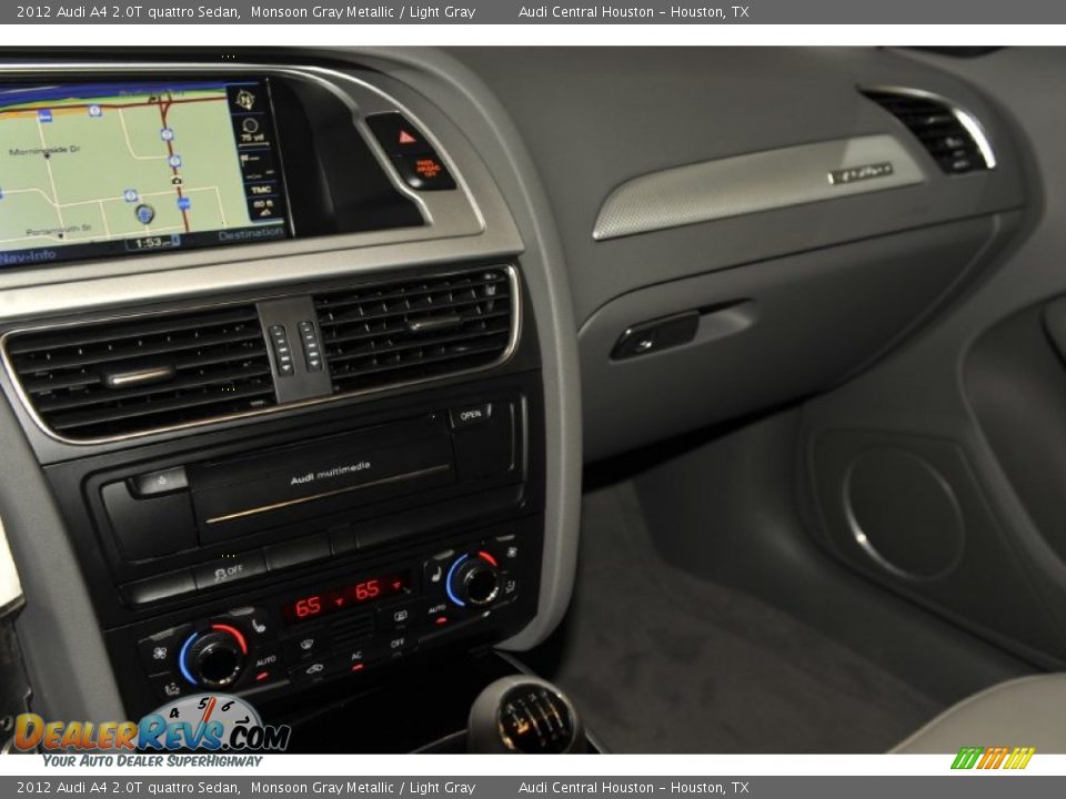 2012 Audi A4 2.0T quattro Sedan Monsoon Gray Metallic / Light Gray Photo #16