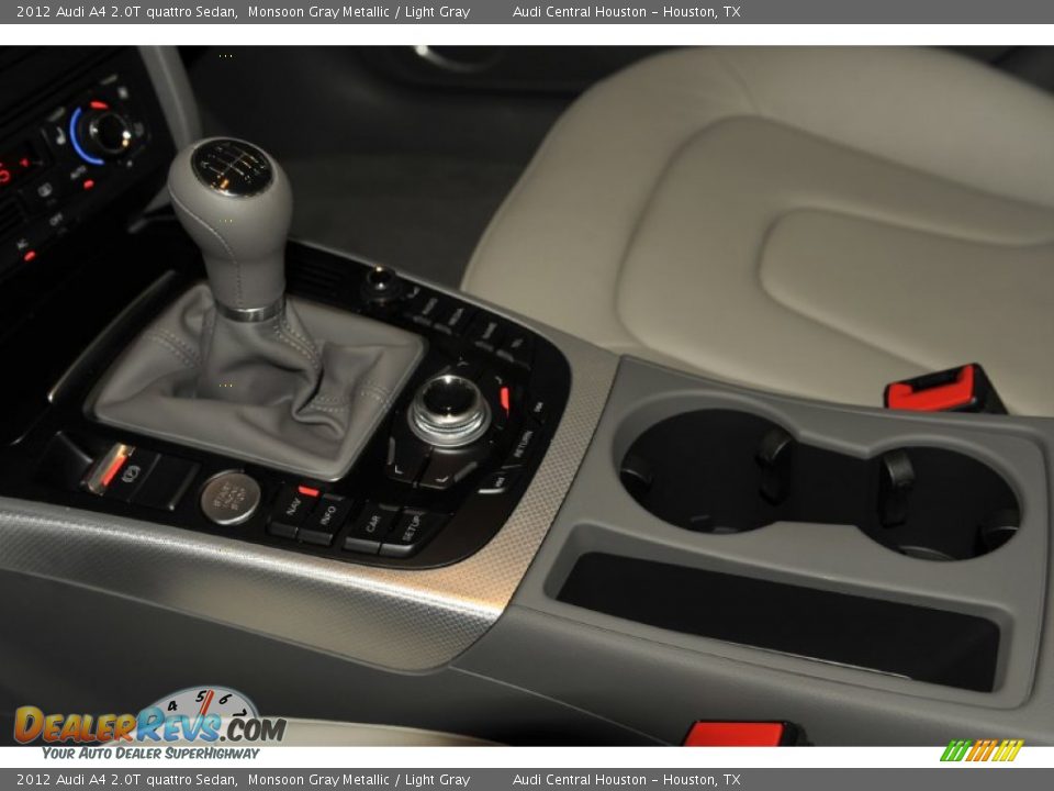 2012 Audi A4 2.0T quattro Sedan Monsoon Gray Metallic / Light Gray Photo #17