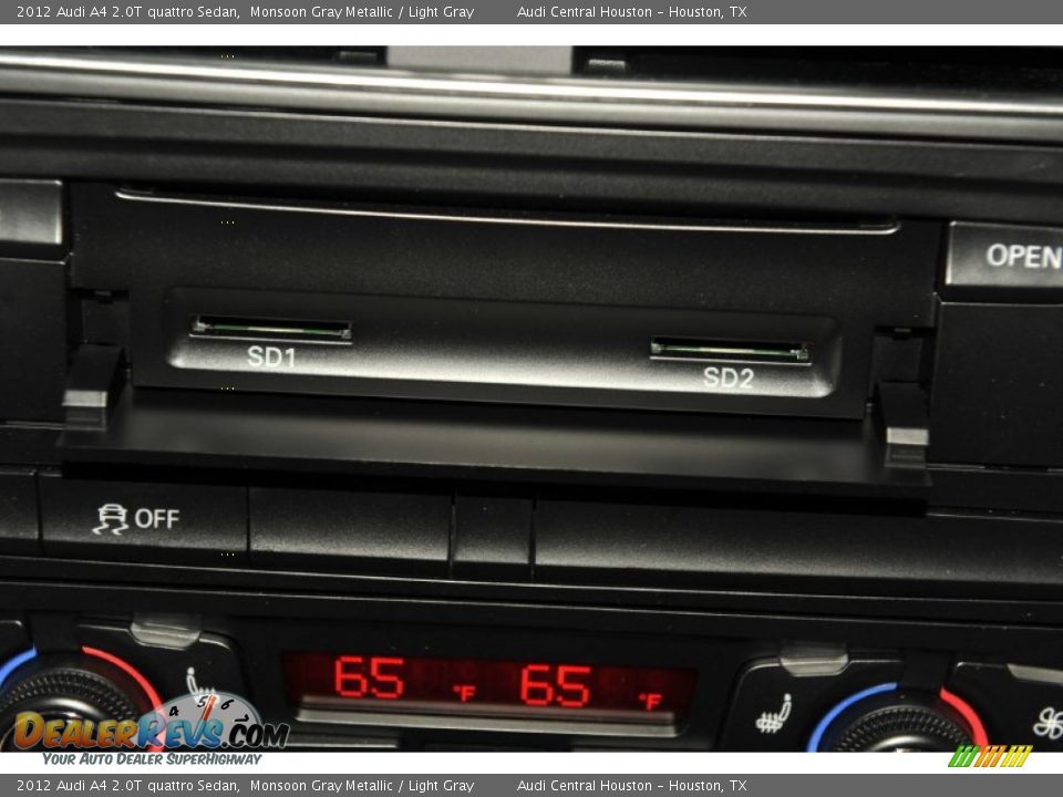 2012 Audi A4 2.0T quattro Sedan Monsoon Gray Metallic / Light Gray Photo #24