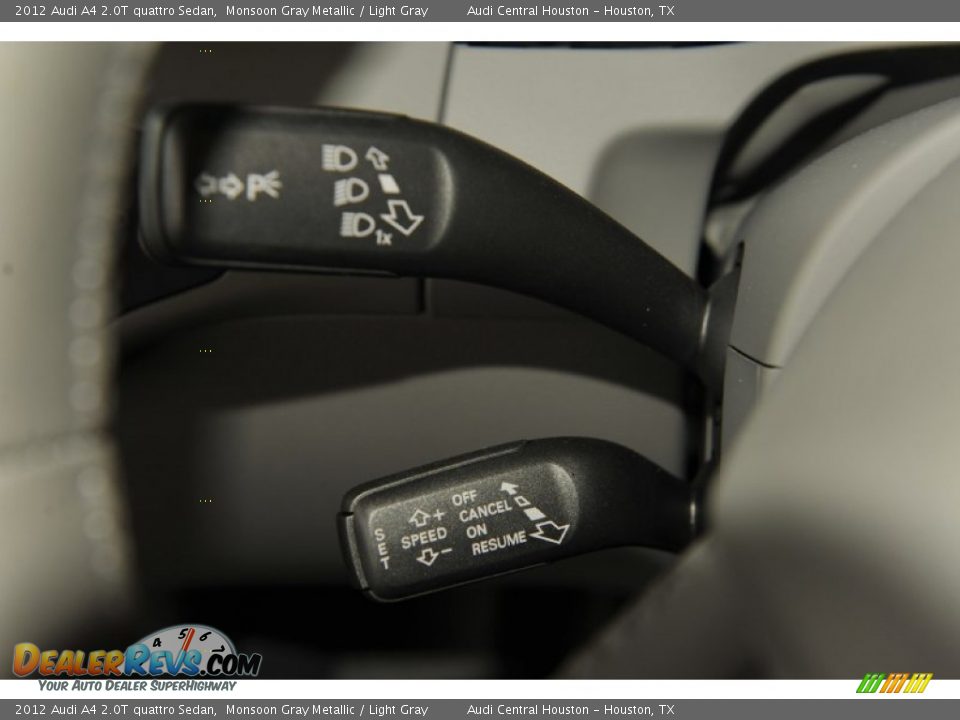 2012 Audi A4 2.0T quattro Sedan Monsoon Gray Metallic / Light Gray Photo #27