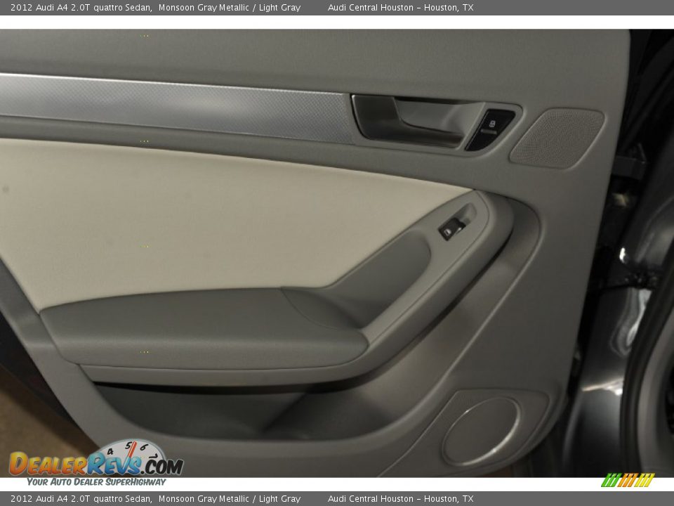2012 Audi A4 2.0T quattro Sedan Monsoon Gray Metallic / Light Gray Photo #29