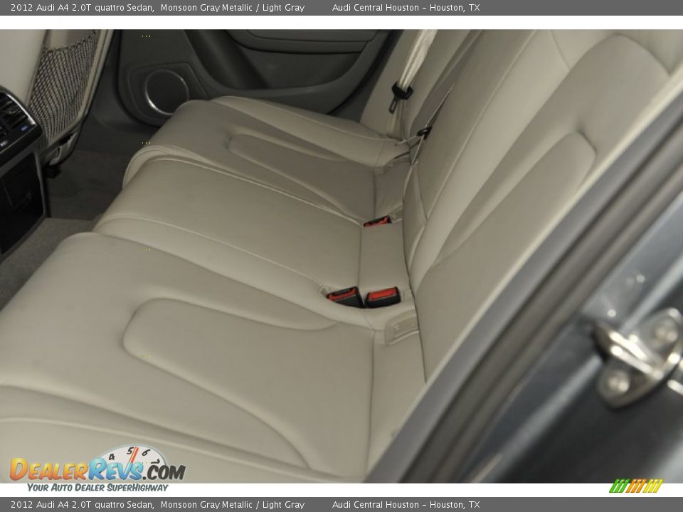 2012 Audi A4 2.0T quattro Sedan Monsoon Gray Metallic / Light Gray Photo #31