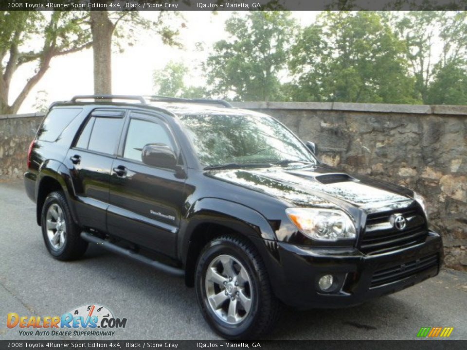 2008 Toyota 4Runner Sport Edition 4x4 Black / Stone Gray Photo #1