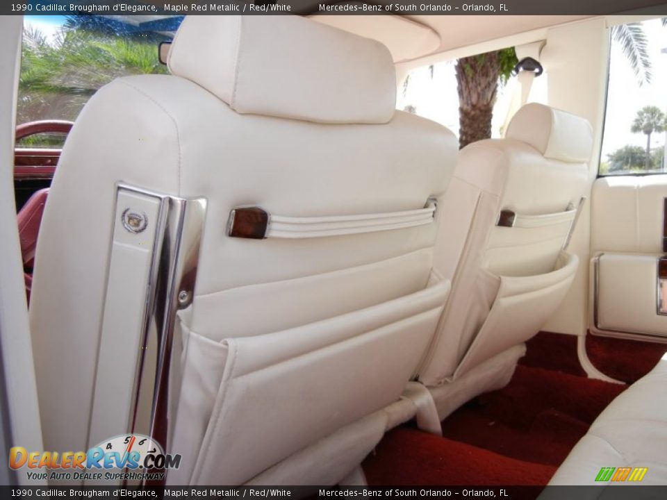 Red White Interior 1990 Cadillac Brougham D Elegance Photo