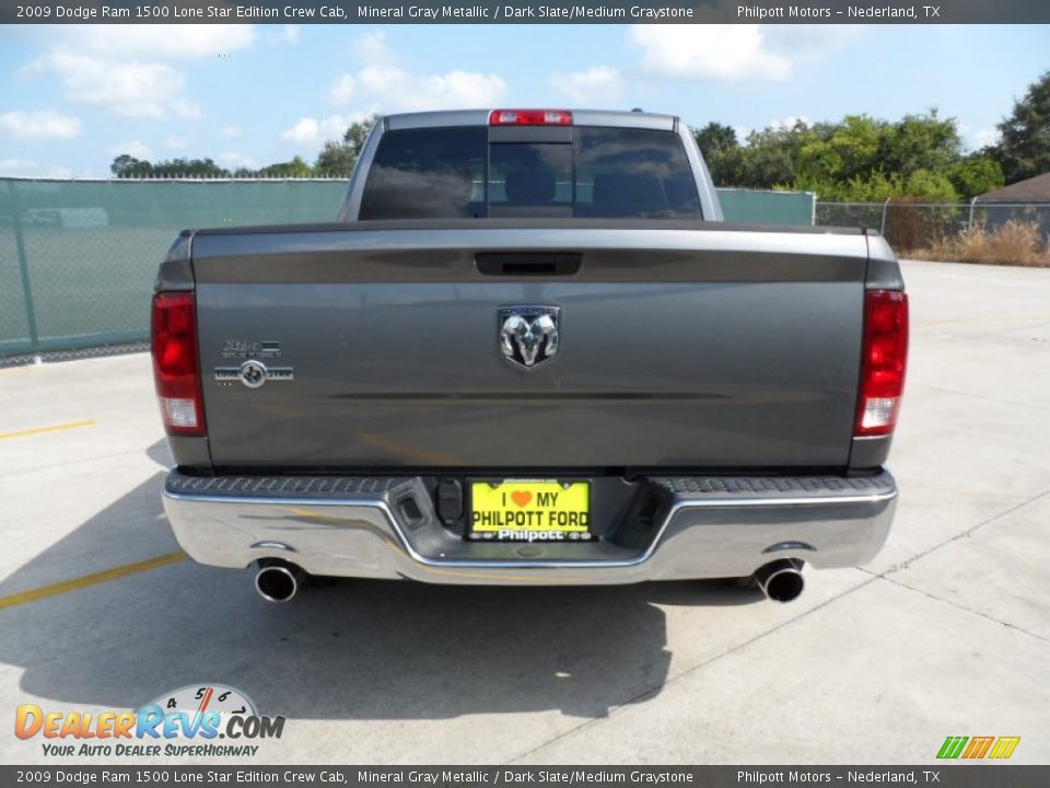 2009 Dodge Ram 1500 Lone Star Edition Crew Cab Mineral Gray Metallic / Dark Slate/Medium Graystone Photo #4