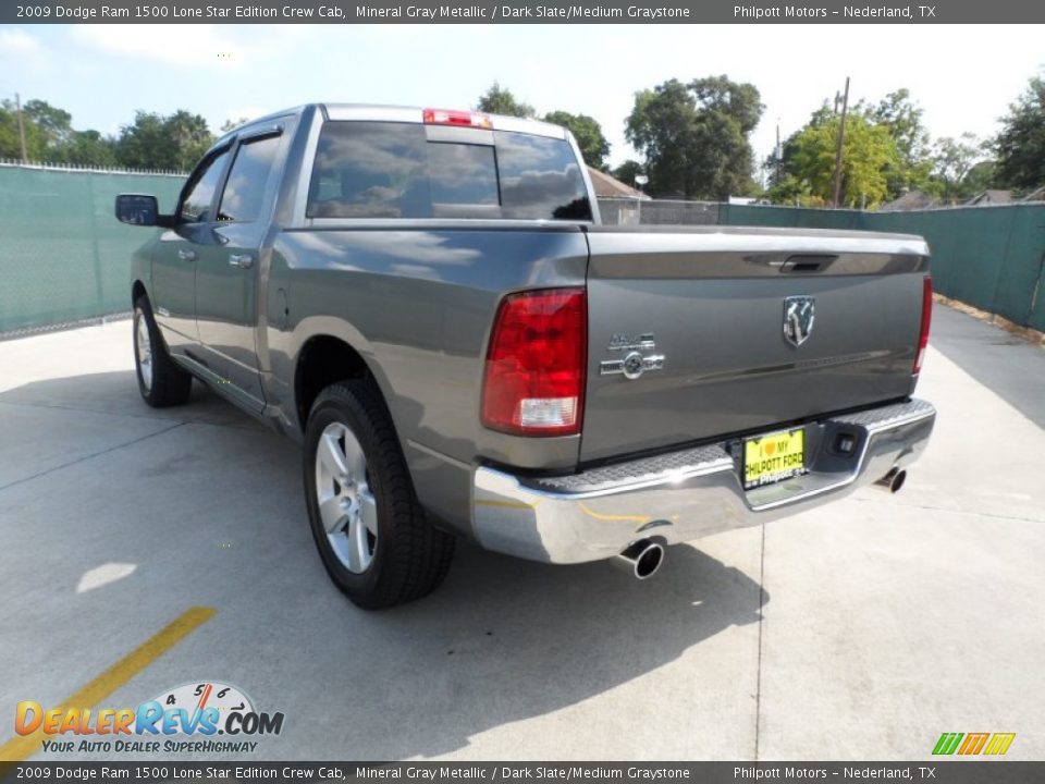 2009 Dodge Ram 1500 Lone Star Edition Crew Cab Mineral Gray Metallic / Dark Slate/Medium Graystone Photo #5