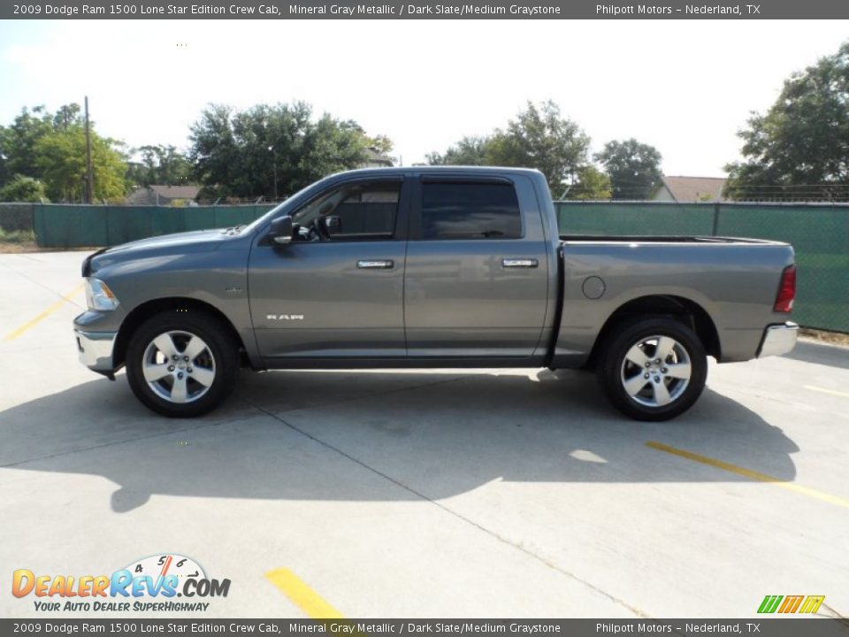 2009 Dodge Ram 1500 Lone Star Edition Crew Cab Mineral Gray Metallic / Dark Slate/Medium Graystone Photo #6