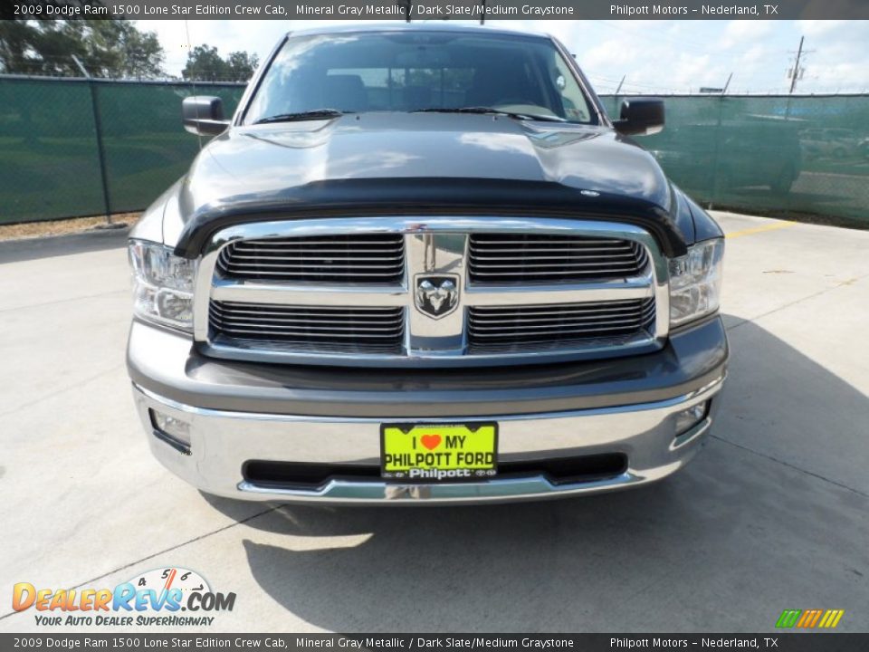 2009 Dodge Ram 1500 Lone Star Edition Crew Cab Mineral Gray Metallic / Dark Slate/Medium Graystone Photo #8