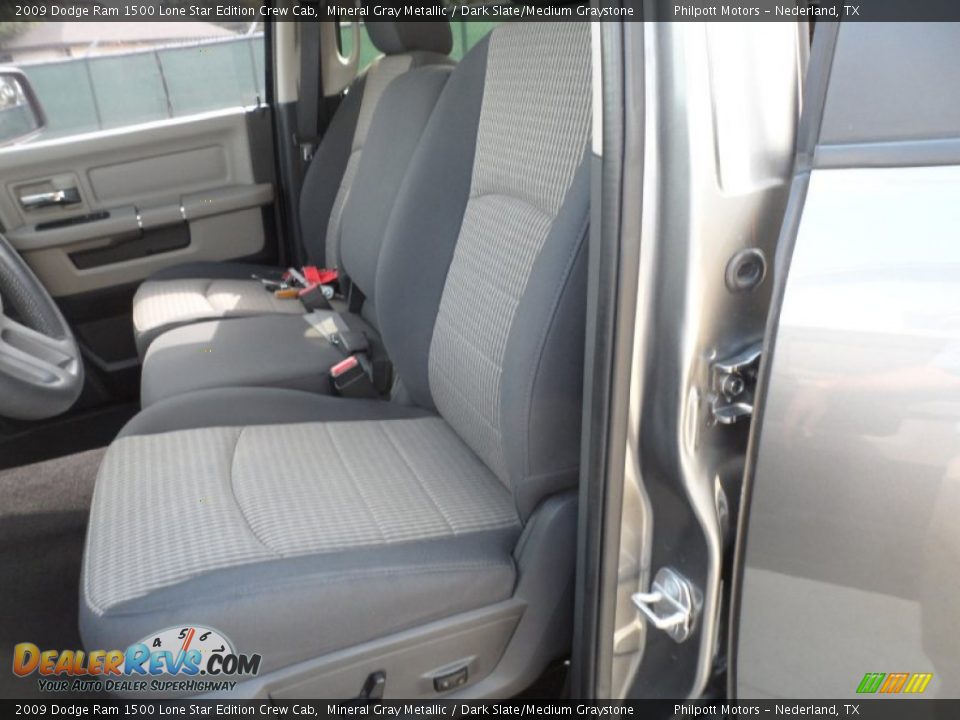 2009 Dodge Ram 1500 Lone Star Edition Crew Cab Mineral Gray Metallic / Dark Slate/Medium Graystone Photo #36