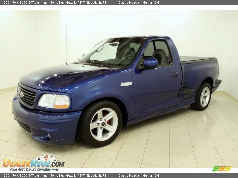 Sonic Blue Metallic 2004 Ford F150 SVT Lightning Photo #3