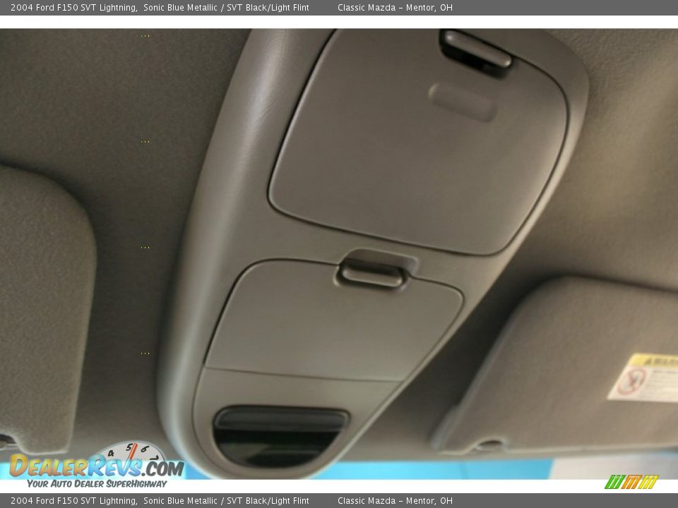 2004 Ford F150 SVT Lightning Sonic Blue Metallic / SVT Black/Light Flint Photo #14