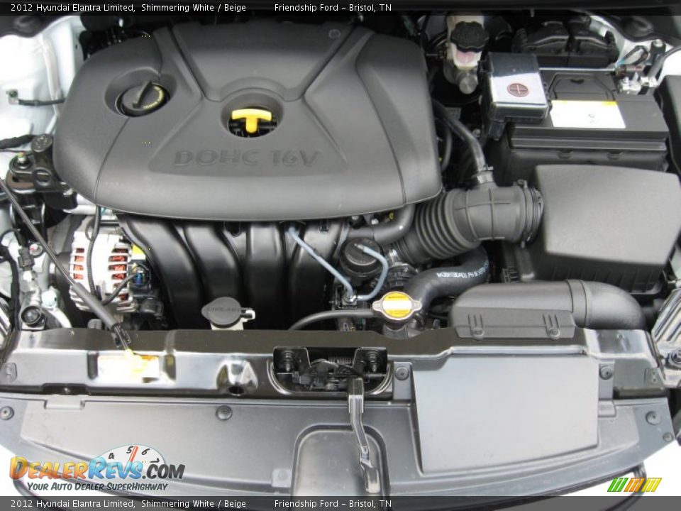 2012 Hyundai Elantra Limited 2.0 Liter DOHC 16-Valve D-CVVT 4 Cylinder Engine Photo #9