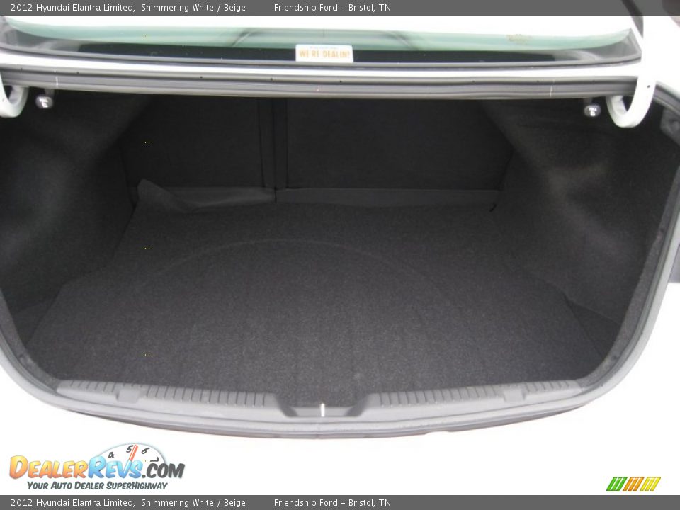 2012 Hyundai Elantra Limited Shimmering White / Beige Photo #12