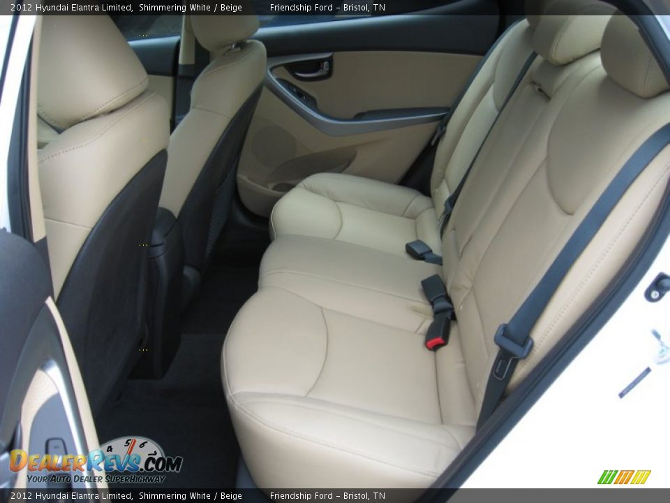 Beige Interior - 2012 Hyundai Elantra Limited Photo #17