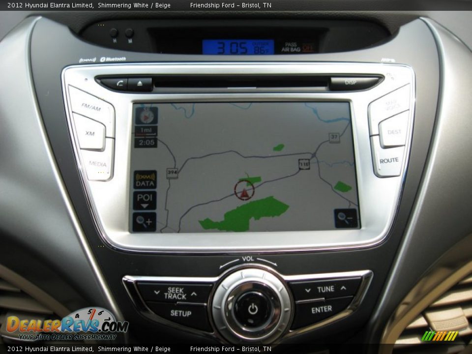 Navigation of 2012 Hyundai Elantra Limited Photo #25