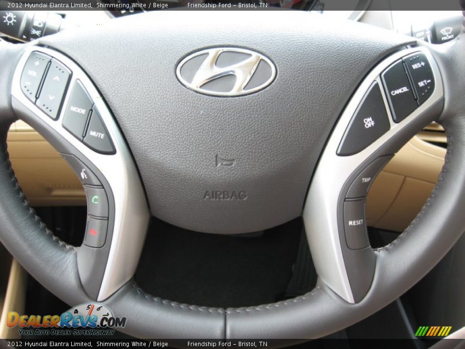 2012 Hyundai Elantra Limited Steering Wheel Photo #28