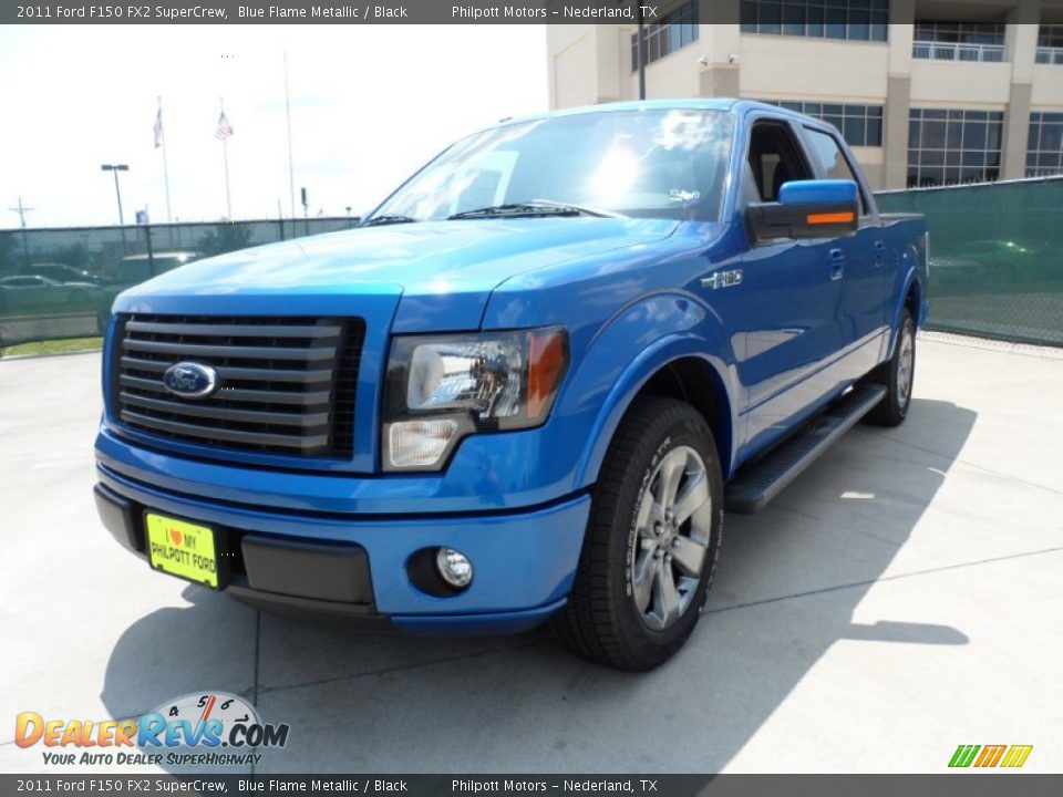 2011 Ford F150 FX2 SuperCrew Blue Flame Metallic / Black Photo #7