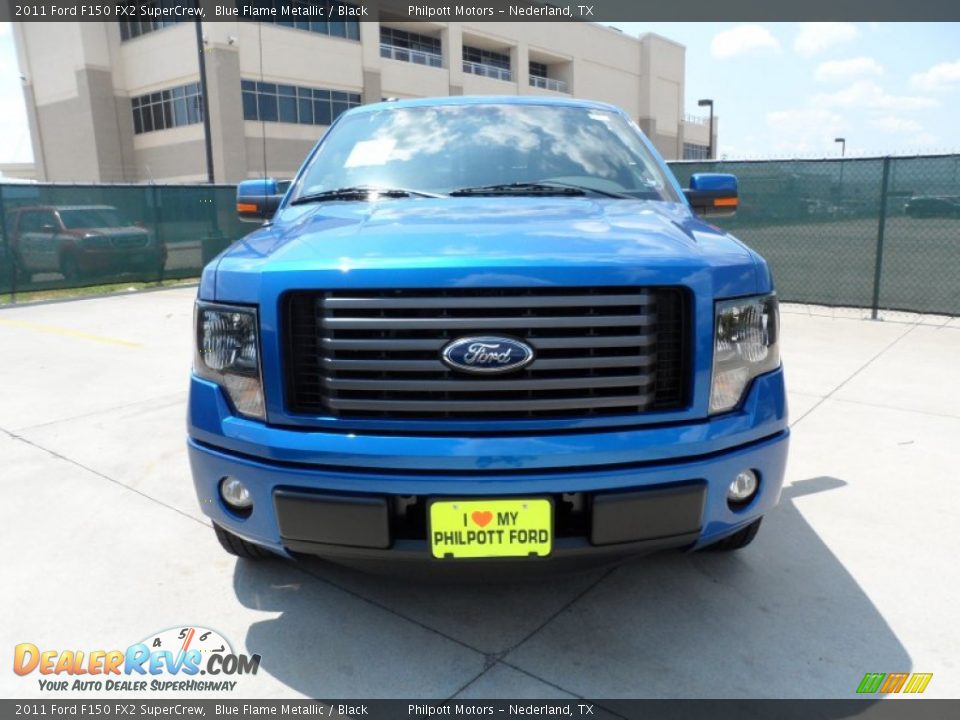 2011 Ford F150 FX2 SuperCrew Blue Flame Metallic / Black Photo #8