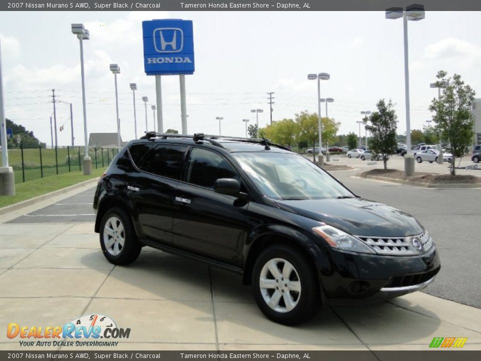 2007 Nissan Murano S AWD Super Black / Charcoal Photo #2
