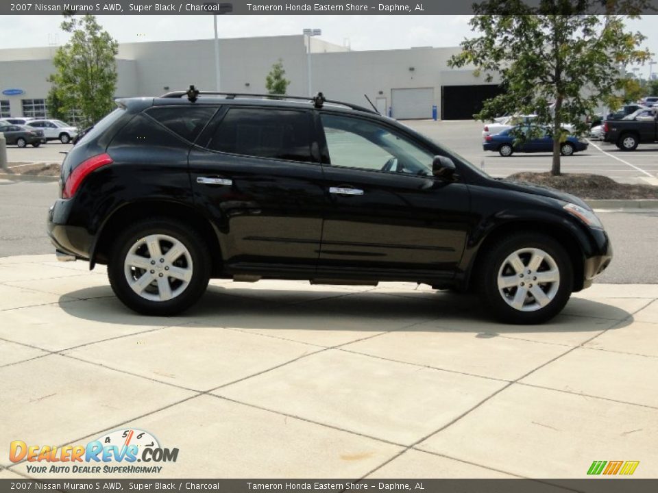 2007 Nissan Murano S AWD Super Black / Charcoal Photo #4