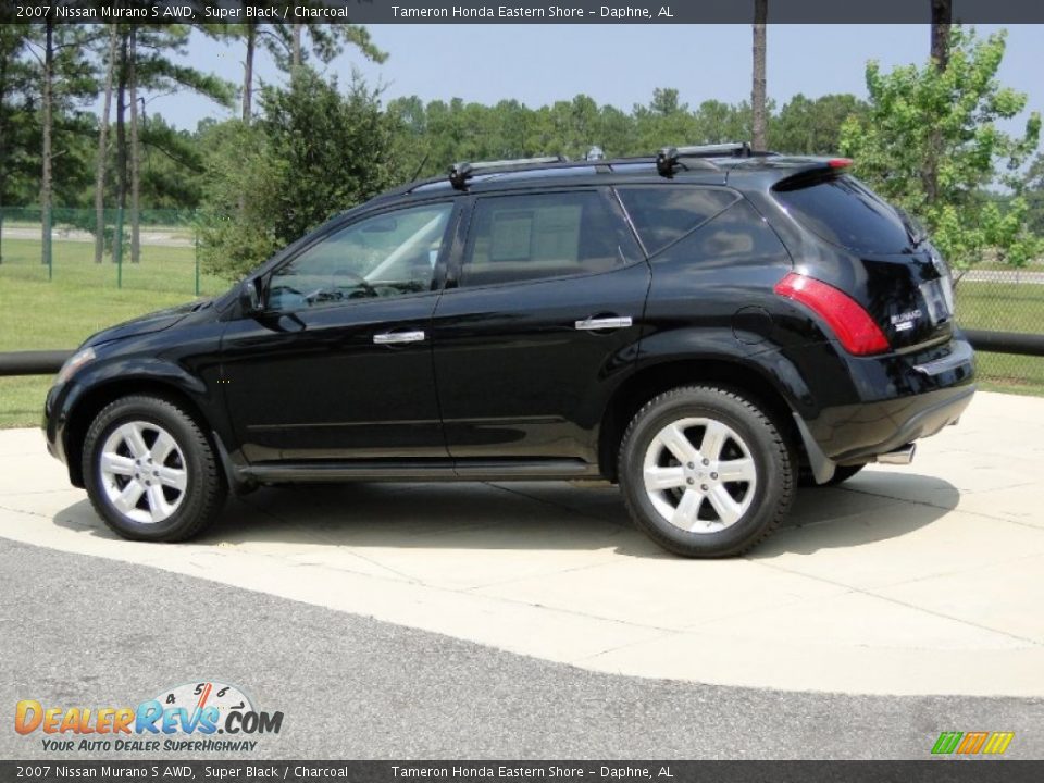 2007 Nissan Murano S AWD Super Black / Charcoal Photo #7