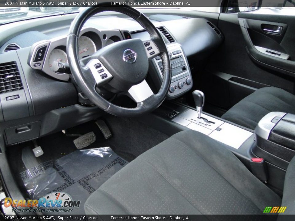 2007 Nissan Murano S AWD Super Black / Charcoal Photo #10
