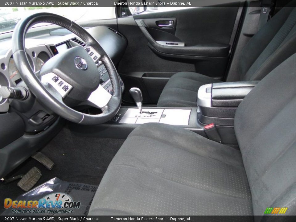 2007 Nissan Murano S AWD Super Black / Charcoal Photo #11