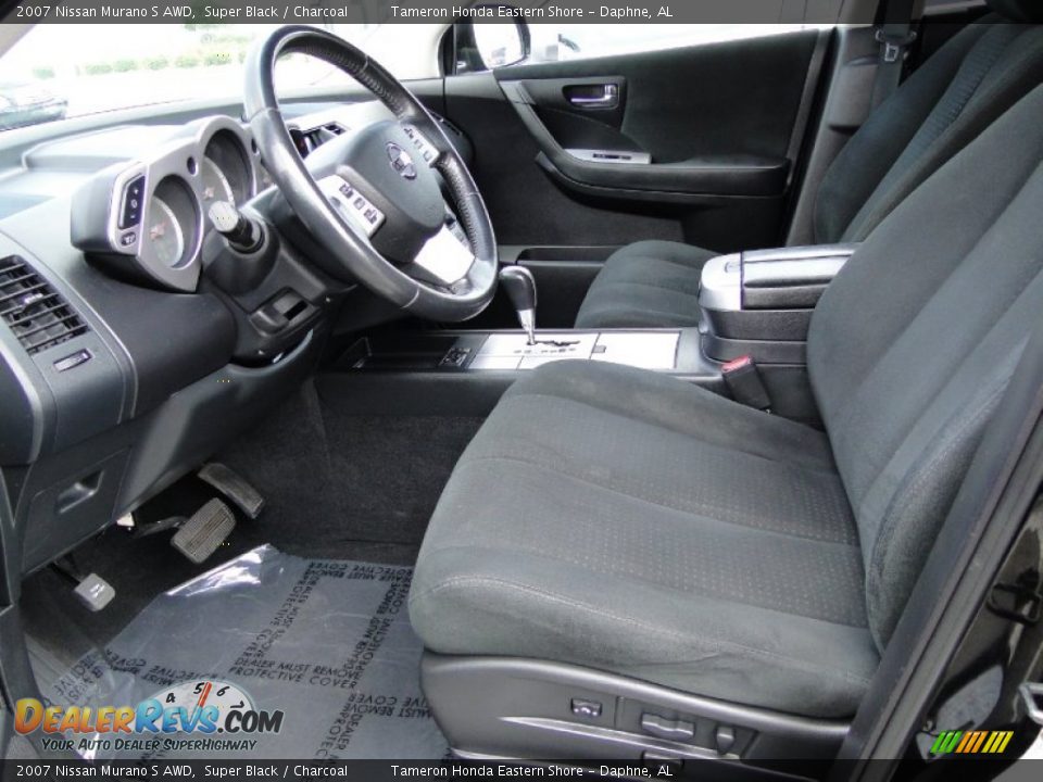 2007 Nissan Murano S AWD Super Black / Charcoal Photo #12