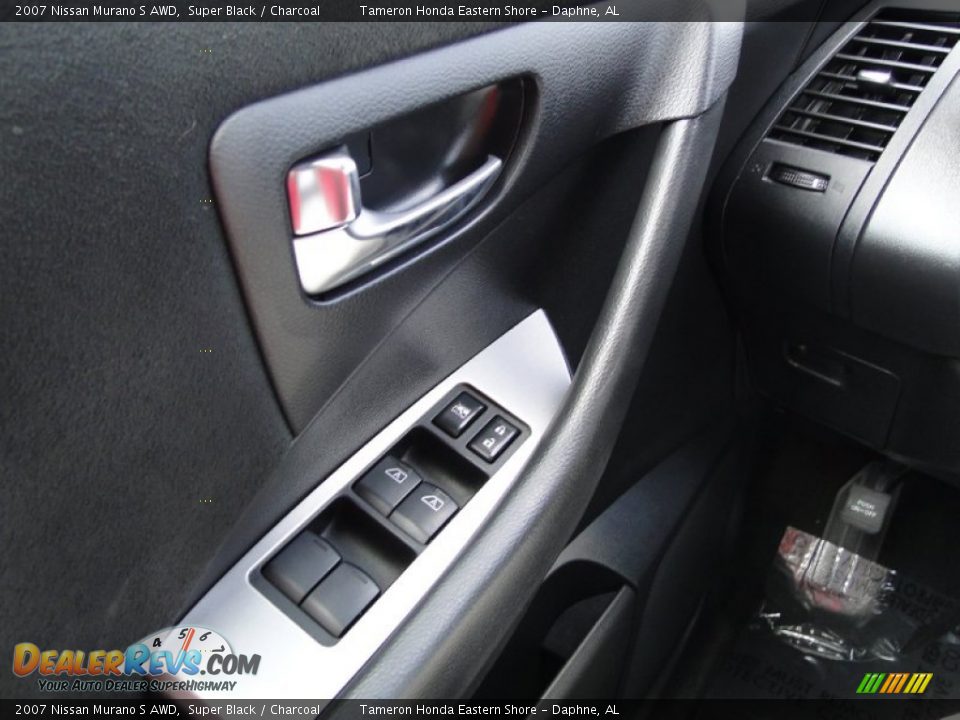2007 Nissan Murano S AWD Super Black / Charcoal Photo #14