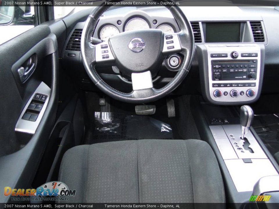 2007 Nissan Murano S AWD Super Black / Charcoal Photo #18