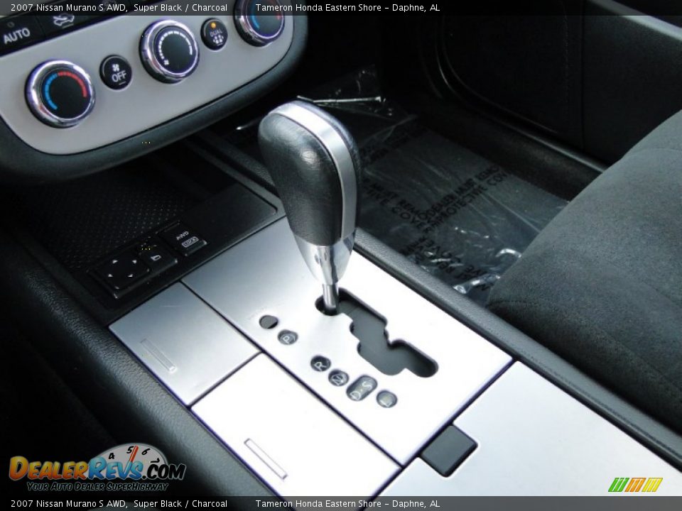 2007 Nissan Murano S AWD Super Black / Charcoal Photo #21