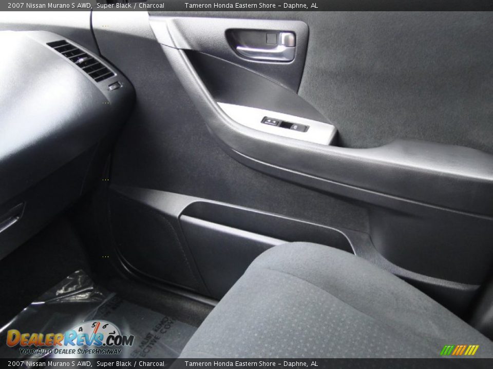 2007 Nissan Murano S AWD Super Black / Charcoal Photo #22