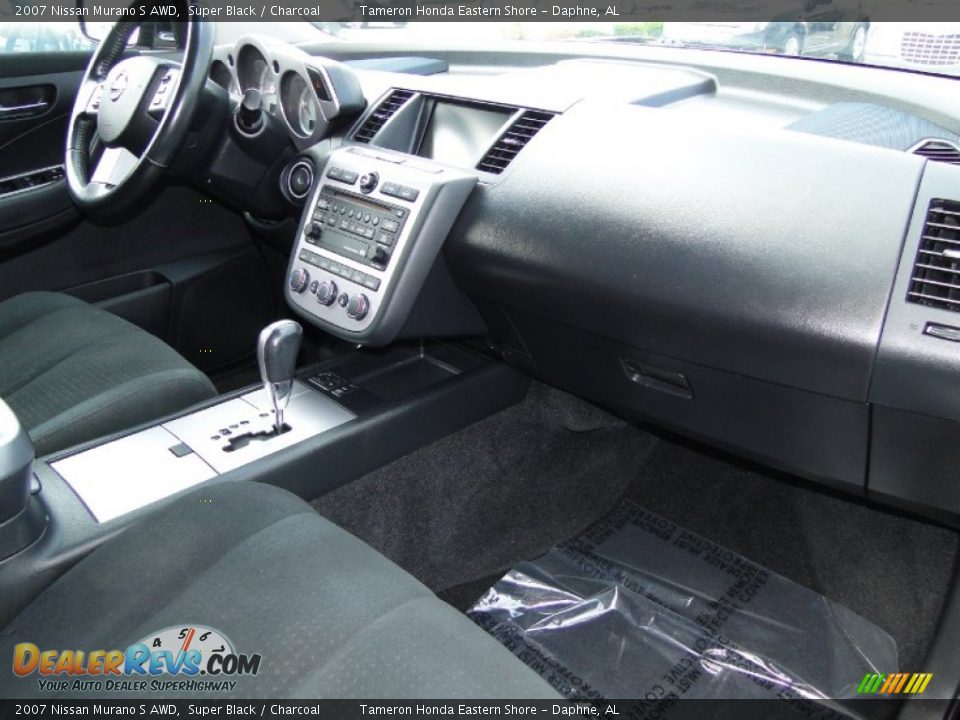 2007 Nissan Murano S AWD Super Black / Charcoal Photo #24