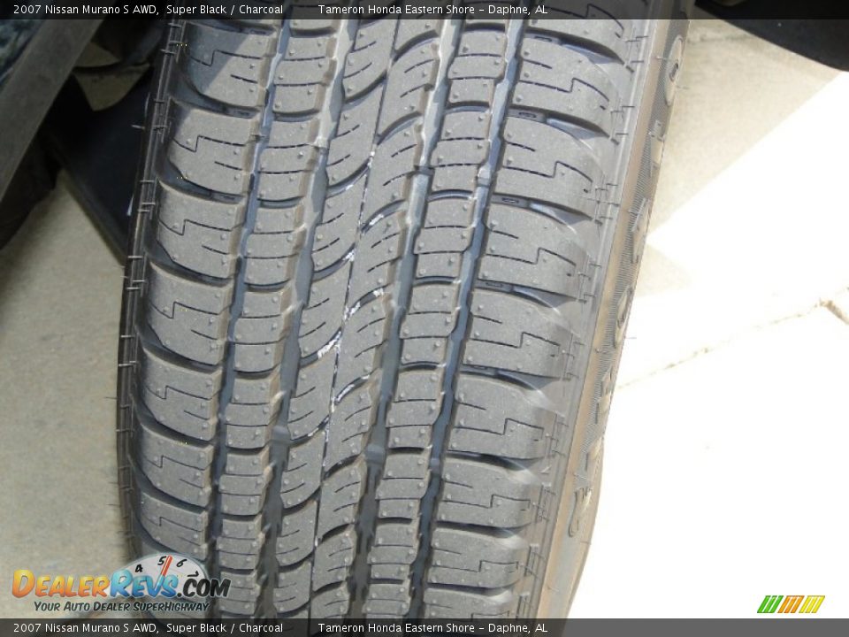 2007 Nissan Murano S AWD Super Black / Charcoal Photo #32