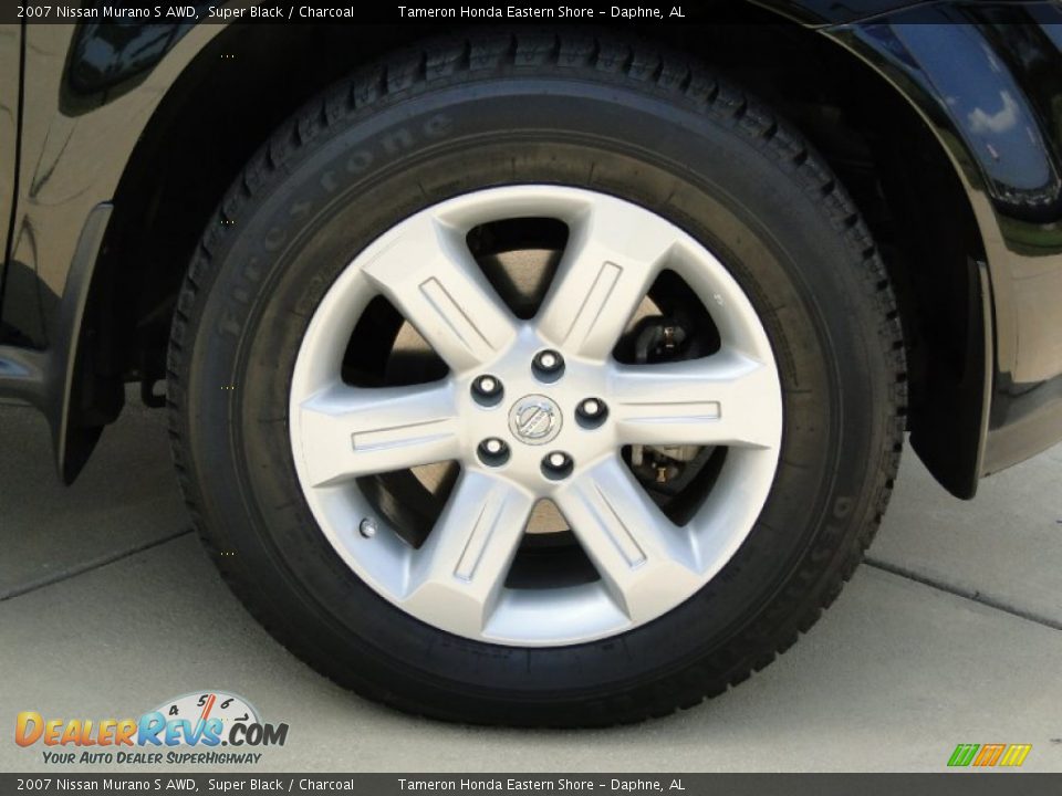 2007 Nissan Murano S AWD Super Black / Charcoal Photo #36