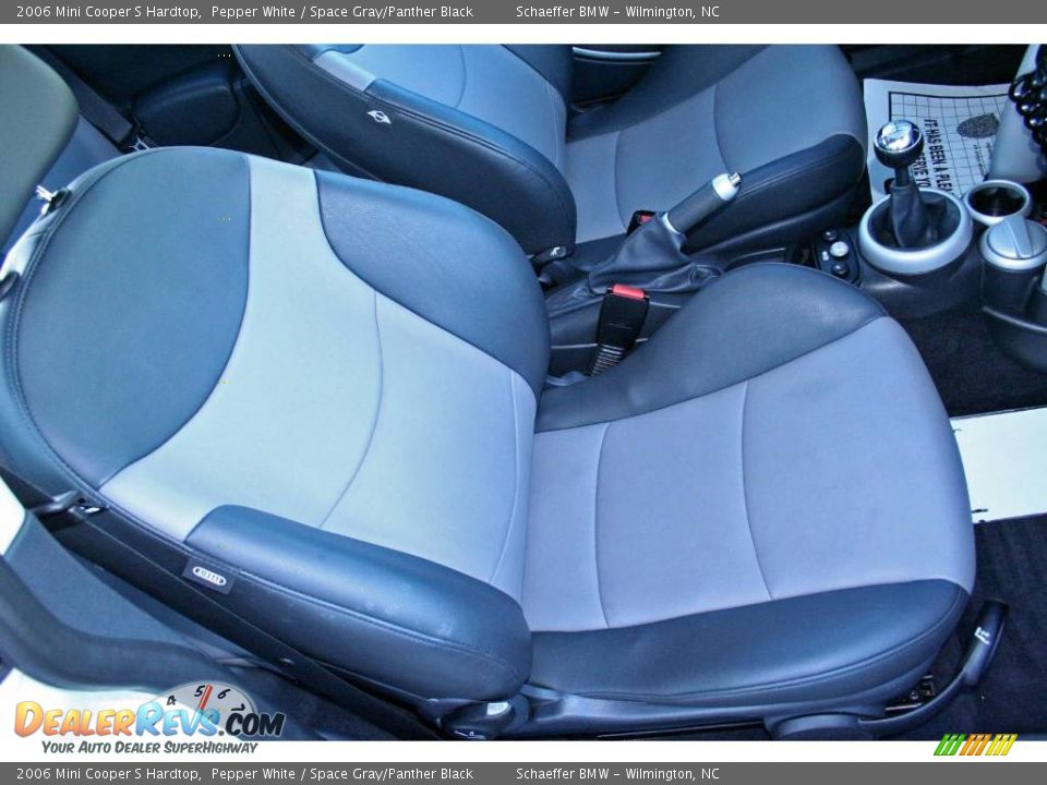 2006 Mini Cooper S Hardtop Pepper White / Space Gray/Panther Black Photo #10