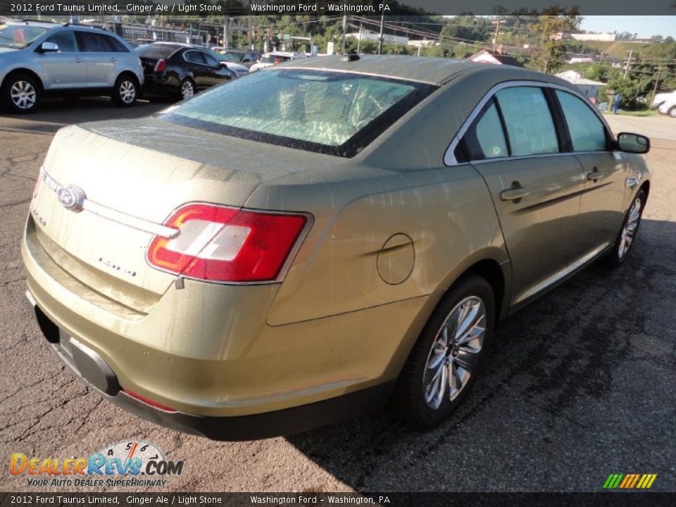 2012 Ford Taurus Limited Ginger Ale / Light Stone Photo #4