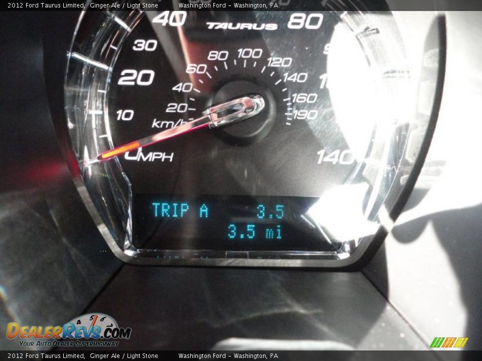 2012 Ford Taurus Limited Ginger Ale / Light Stone Photo #19