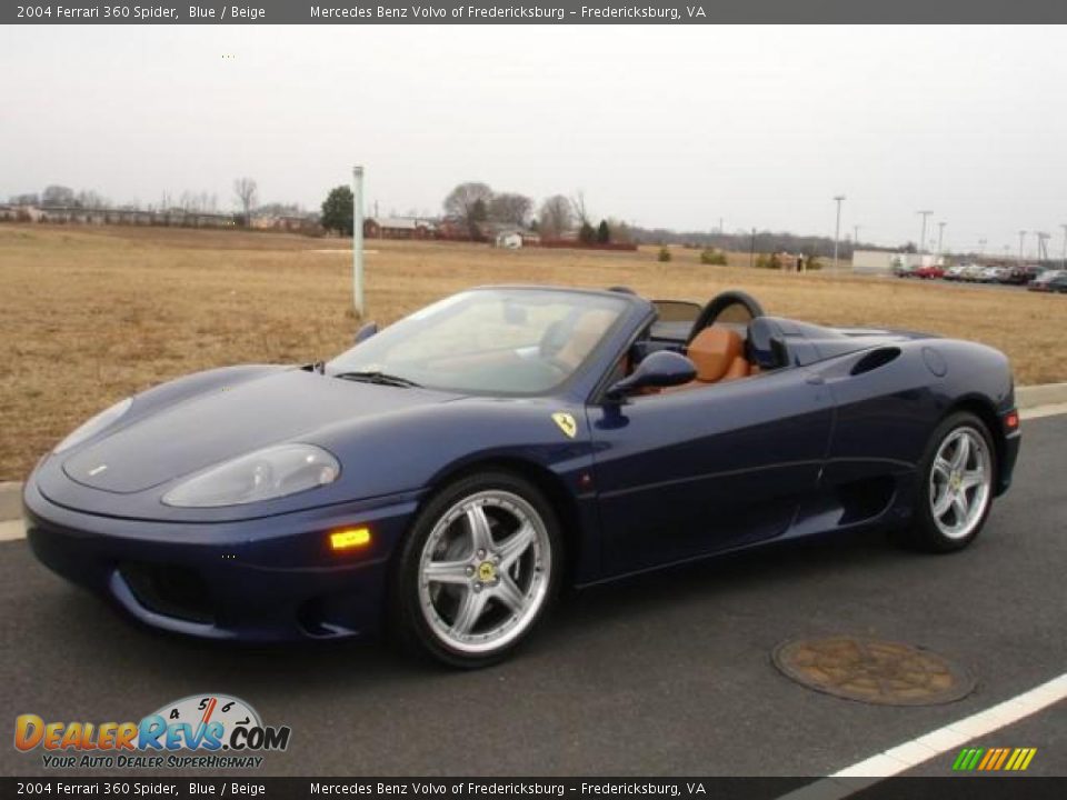 2004 Ferrari 360 Spider Blue / Beige Photo #1