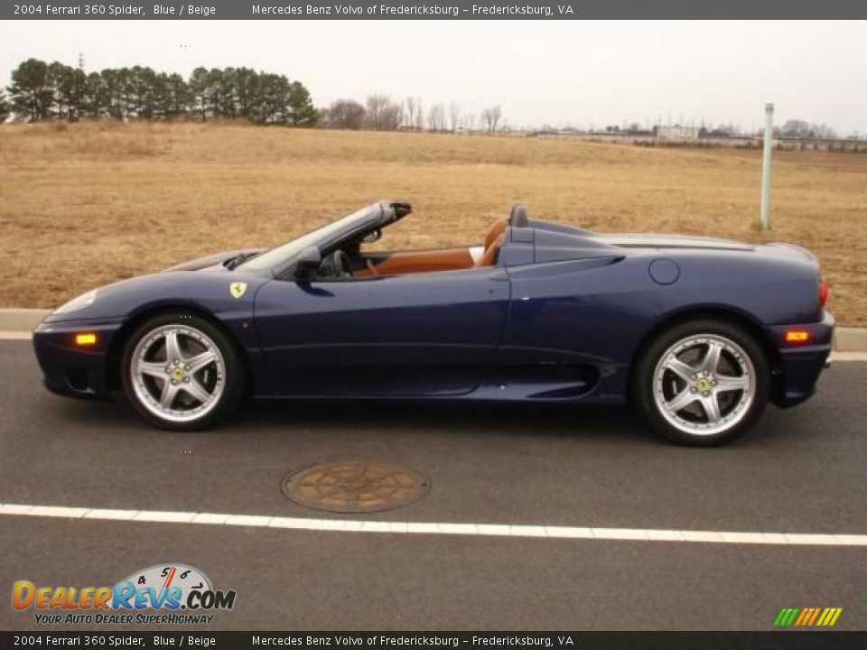 2004 Ferrari 360 Spider Blue / Beige Photo #2