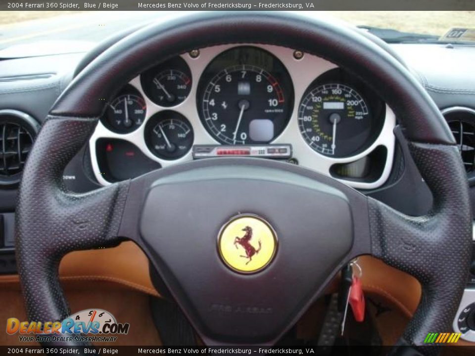 2004 Ferrari 360 Spider Blue / Beige Photo #4