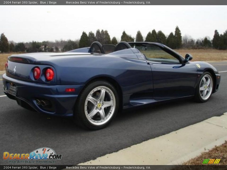 2004 Ferrari 360 Spider Blue / Beige Photo #9