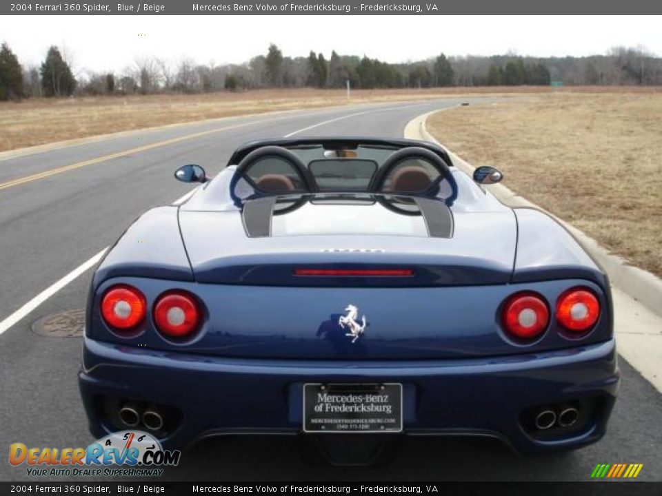 2004 Ferrari 360 Spider Blue / Beige Photo #10