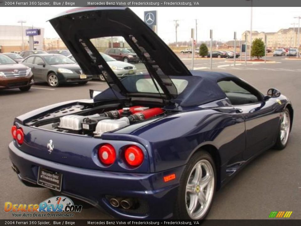 2004 Ferrari 360 Spider Blue / Beige Photo #11