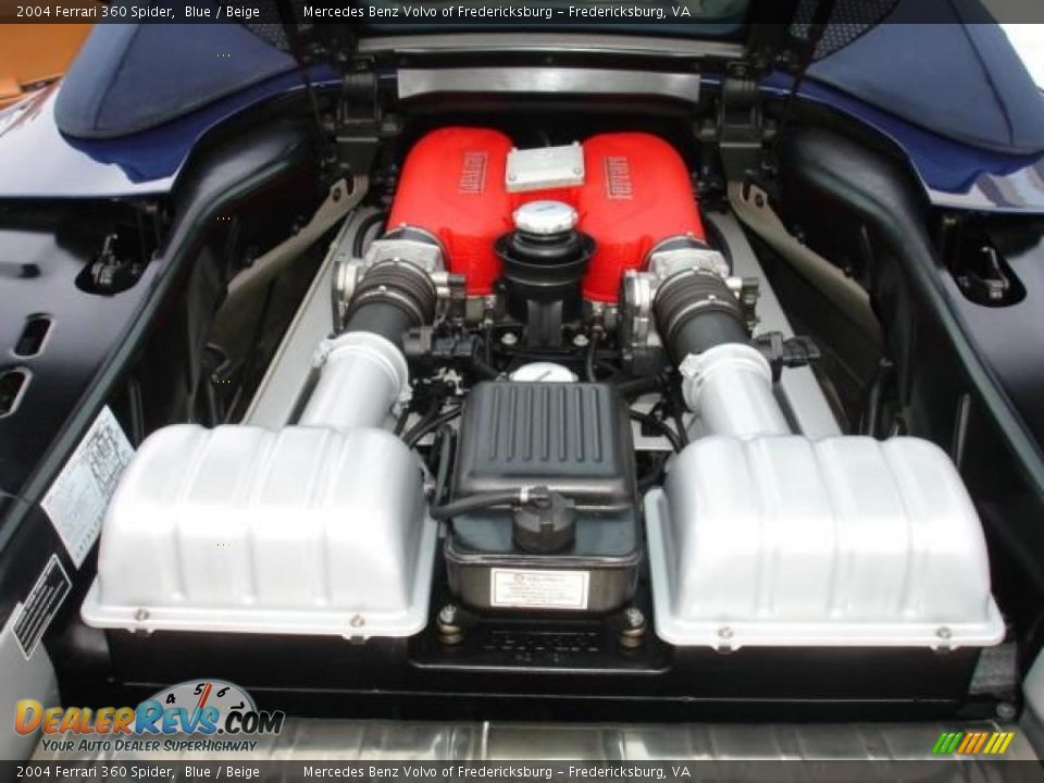 2004 Ferrari 360 Spider Blue / Beige Photo #15