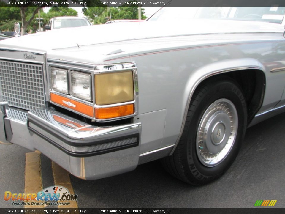 1987 Cadillac Brougham Silver Metallic / Gray Photo #4